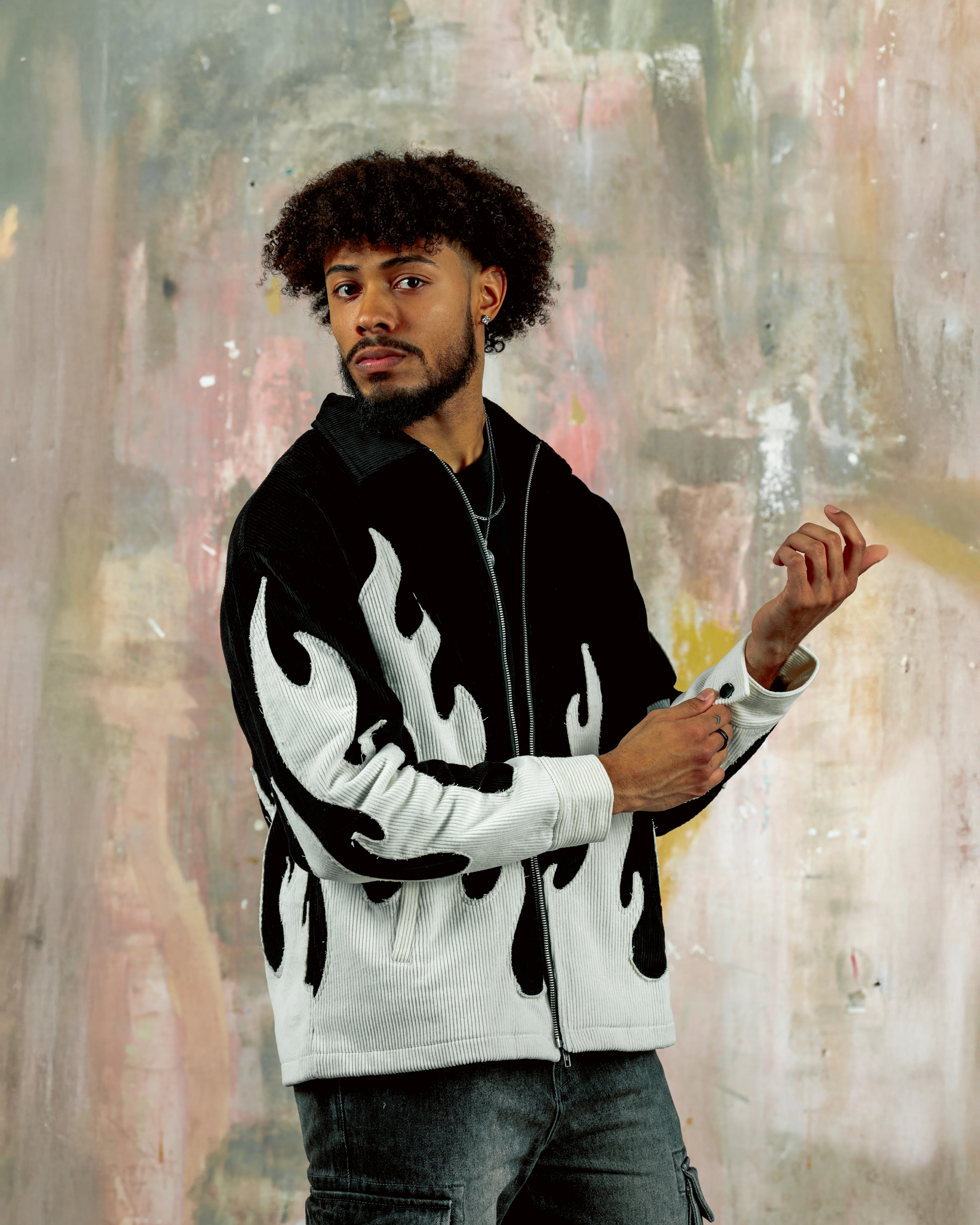 "Emo Ass" Flame Jacket - Image 3