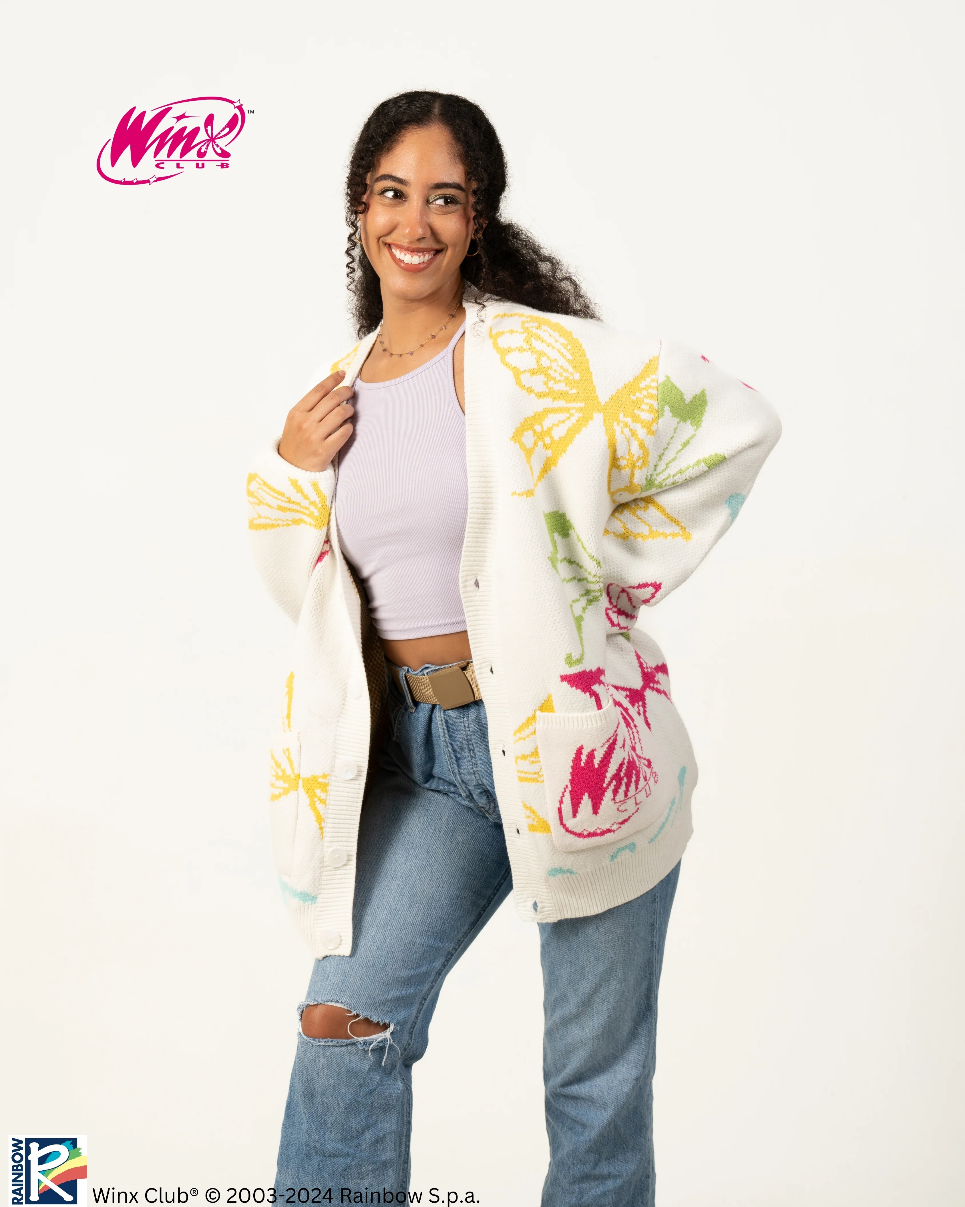 Winx Pattern Cardigan - Image 3