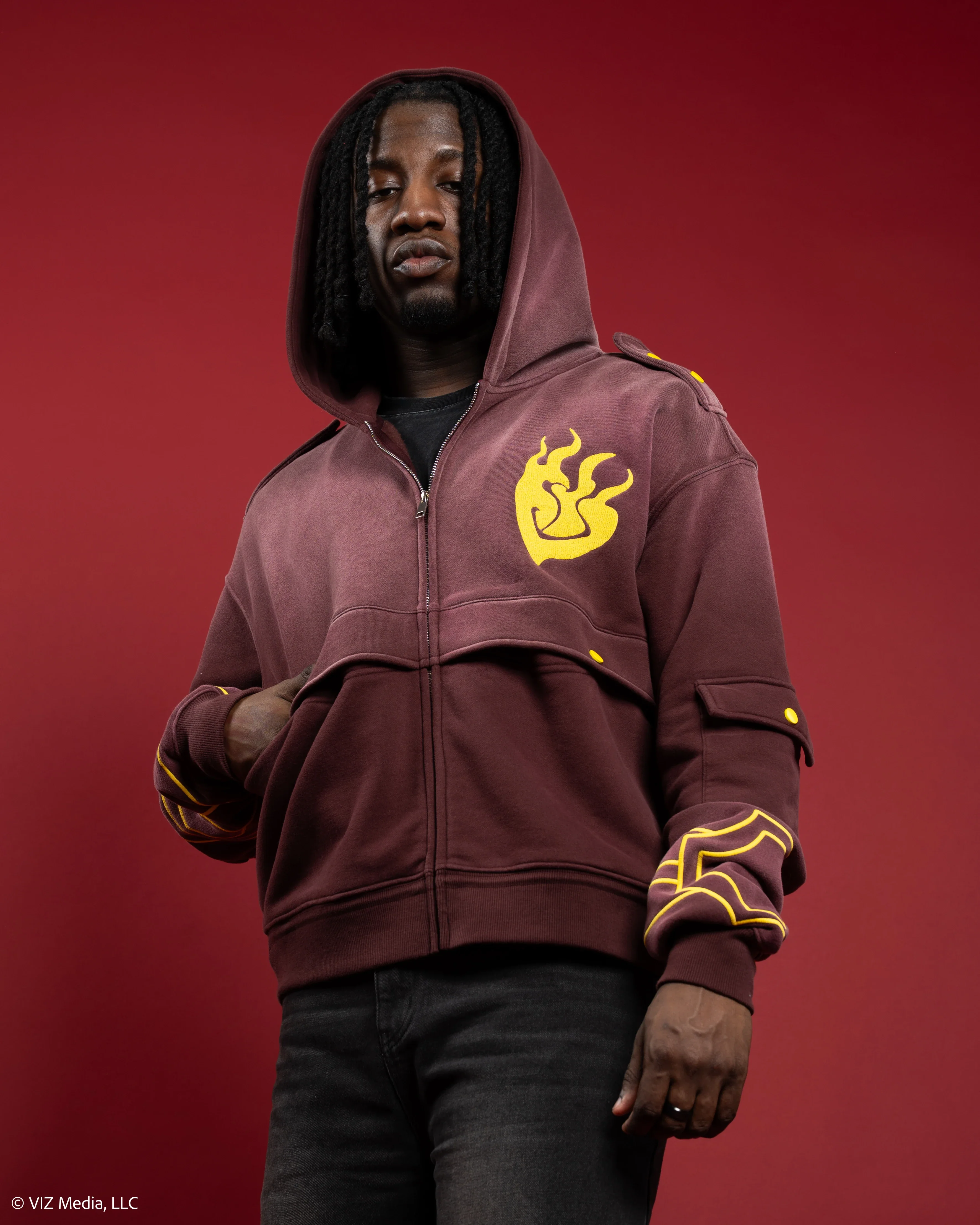 Yang Cropped Utility Hoodie Jacket - Image 11