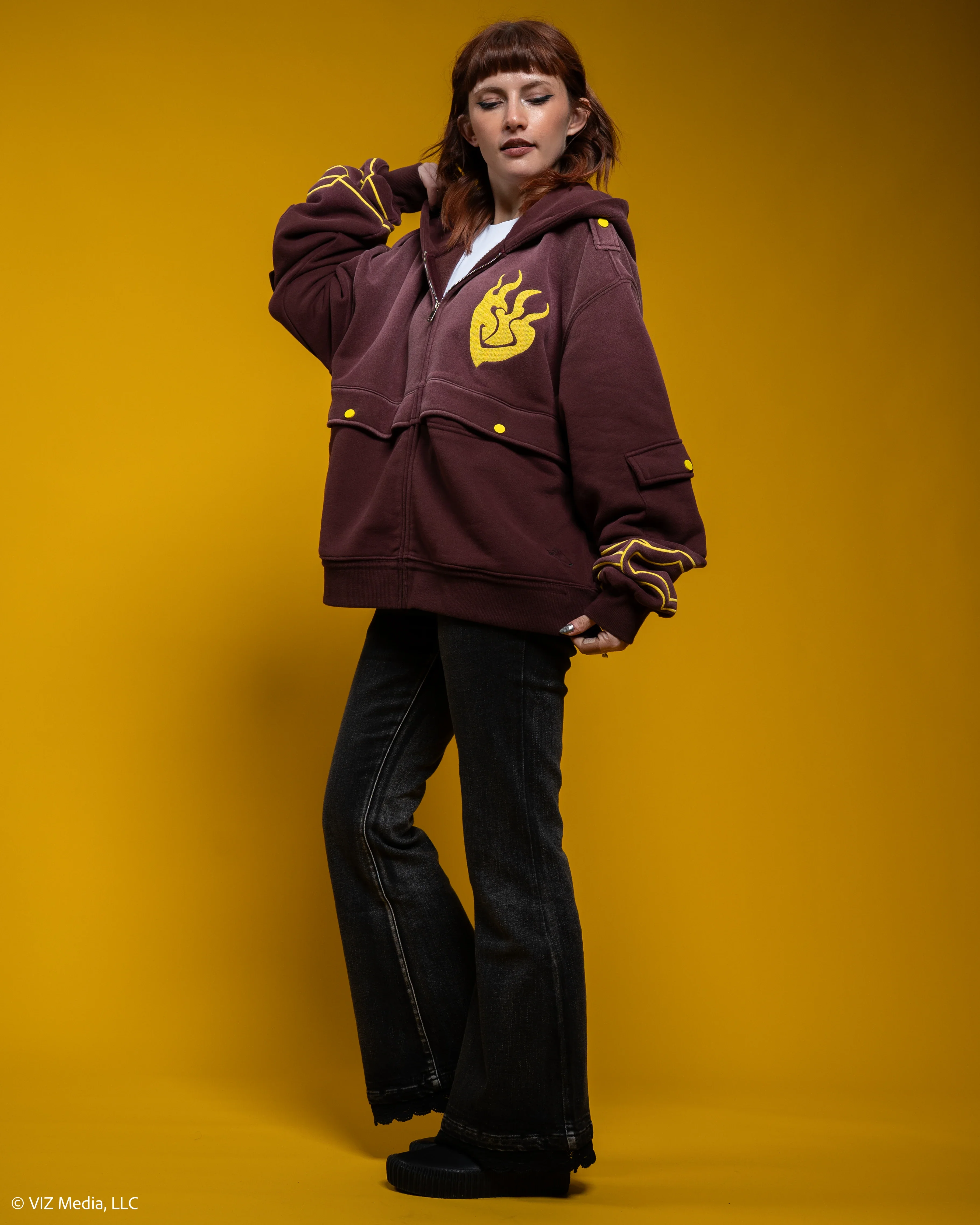 Yang Cropped Utility Hoodie Jacket - Image 12