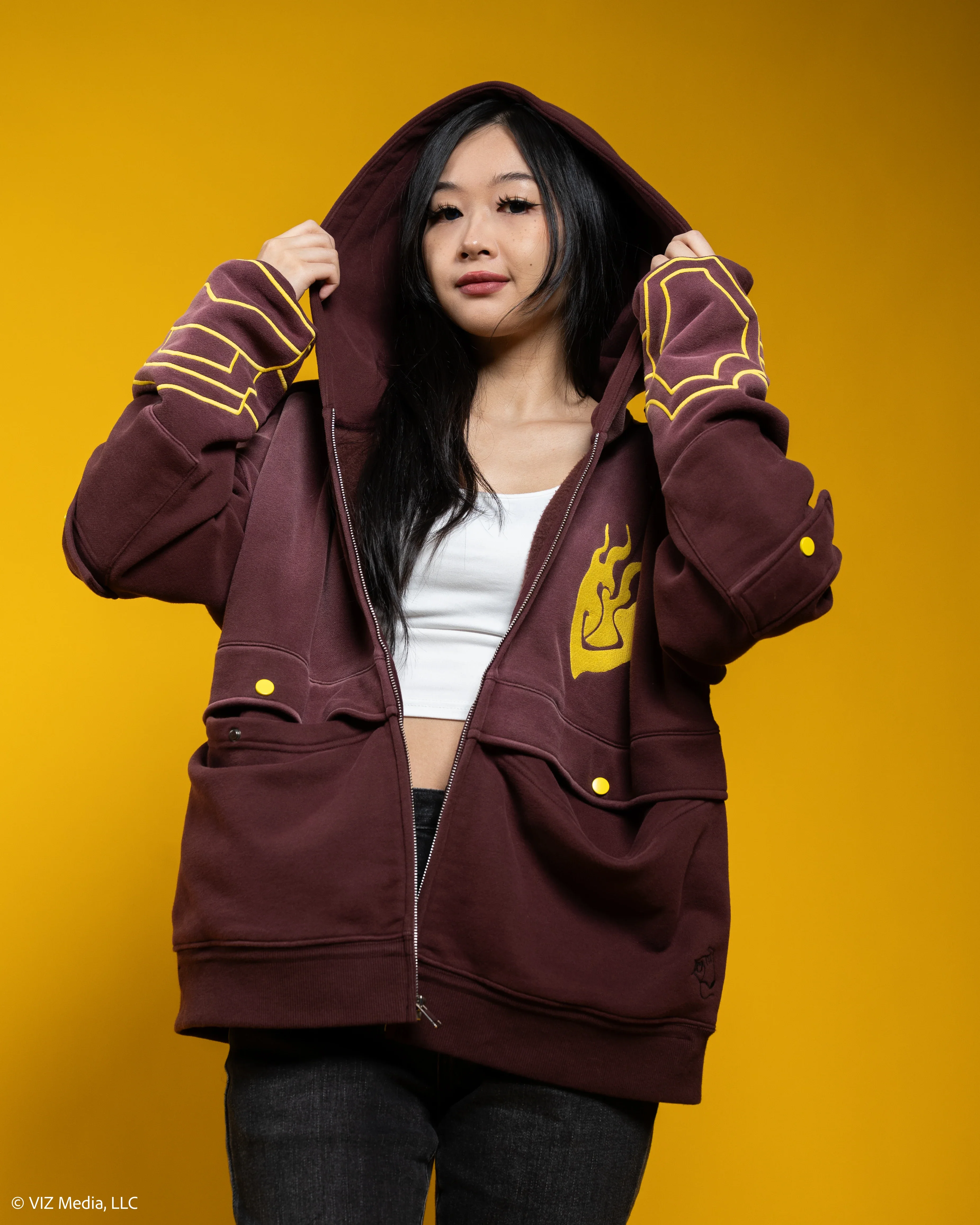 Yang Cropped Utility Hoodie Jacket - Image 19
