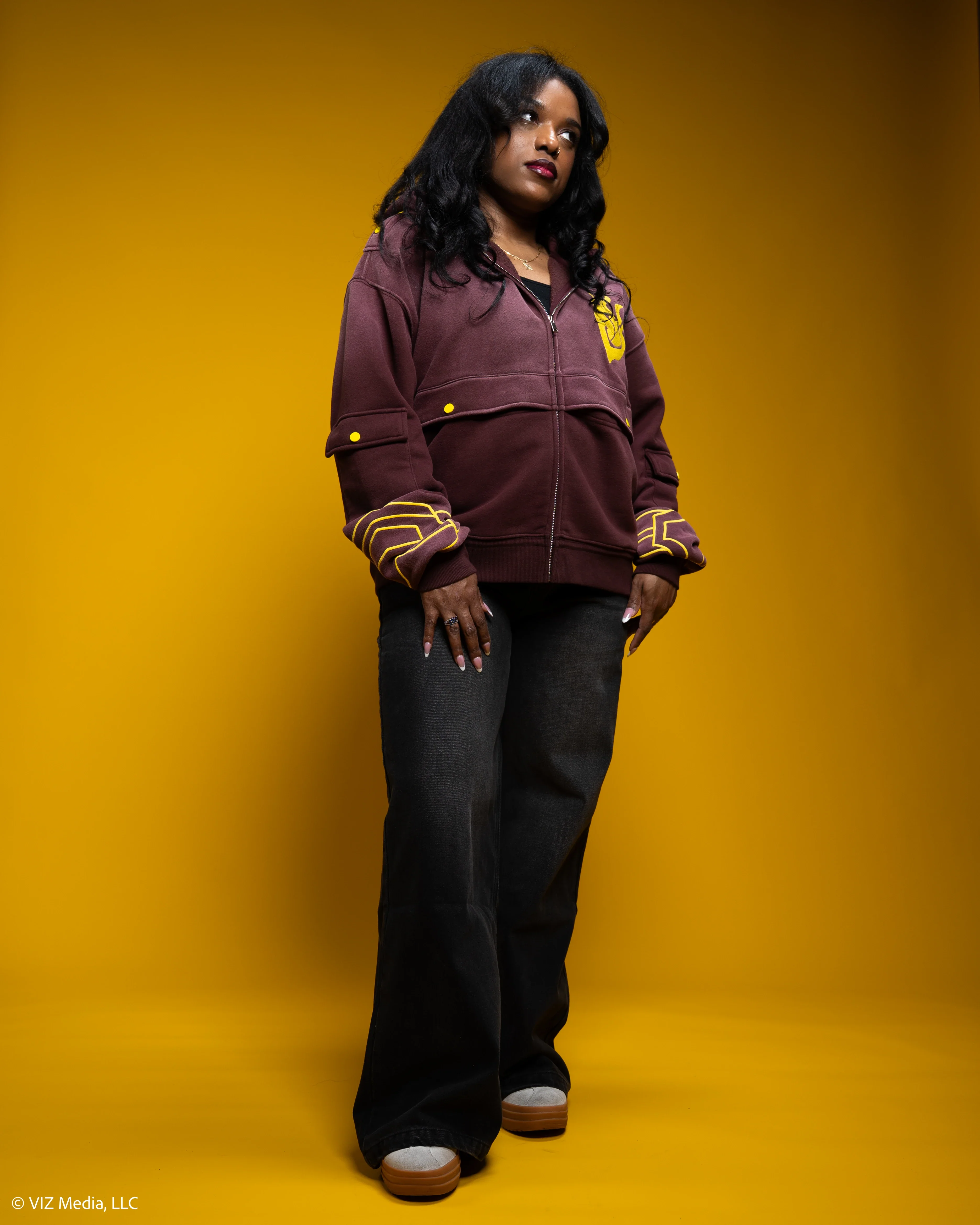 Yang Cropped Utility Hoodie Jacket - Image 5