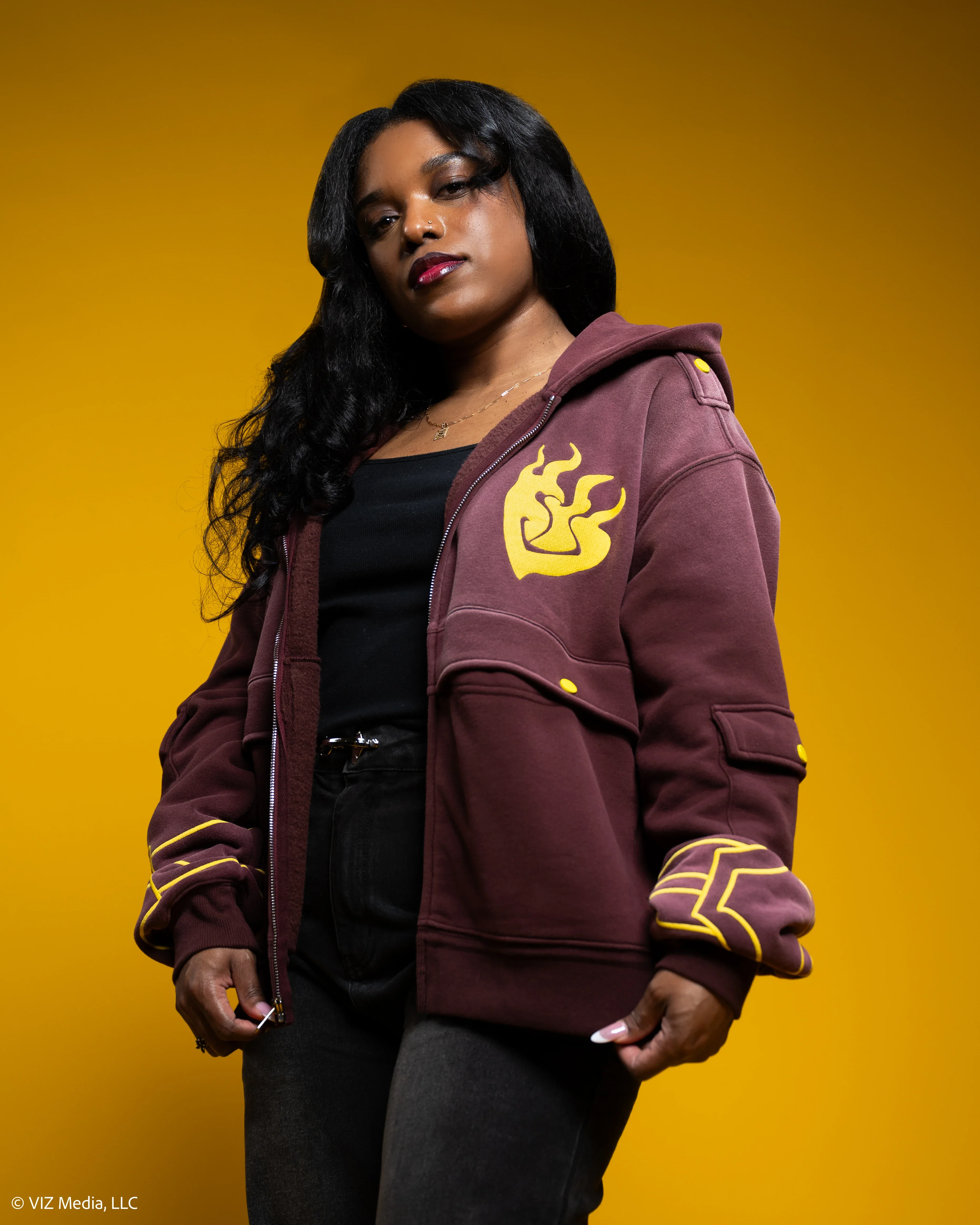 Yang Cropped Utility Hoodie Jacket - Image 6