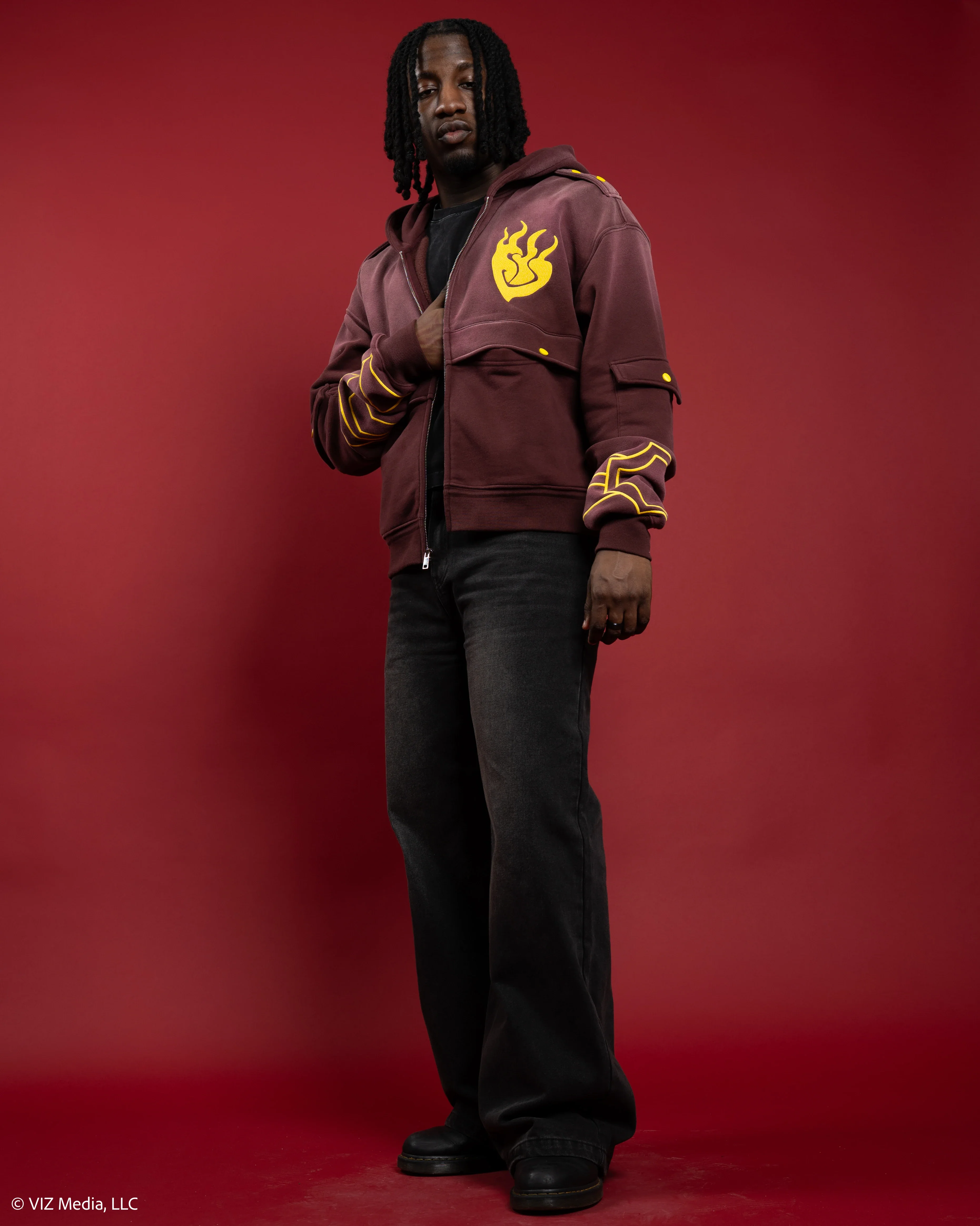 Yang Cropped Utility Hoodie Jacket - Image 9