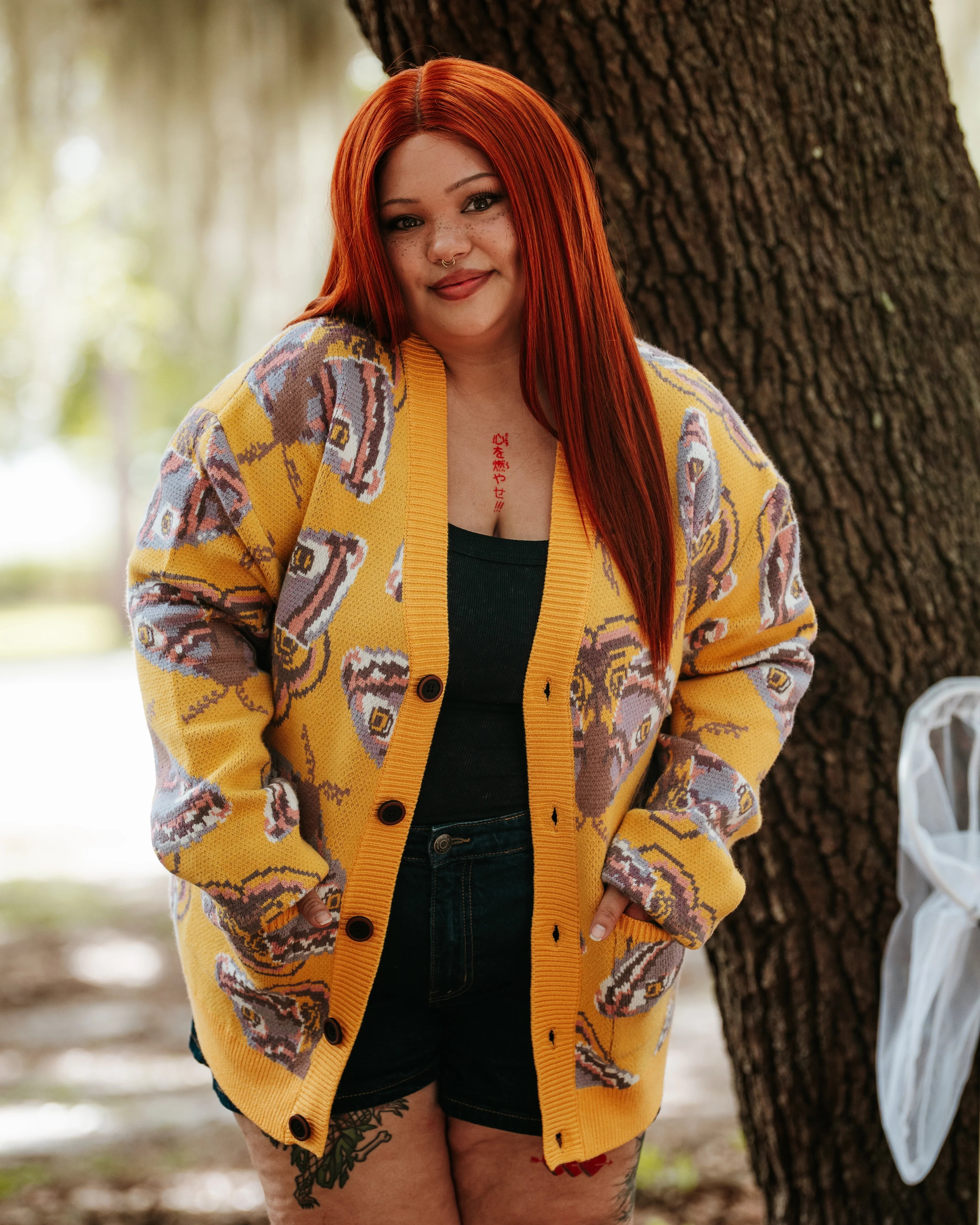Yellow Emperor Moth Cardigan - Image 5