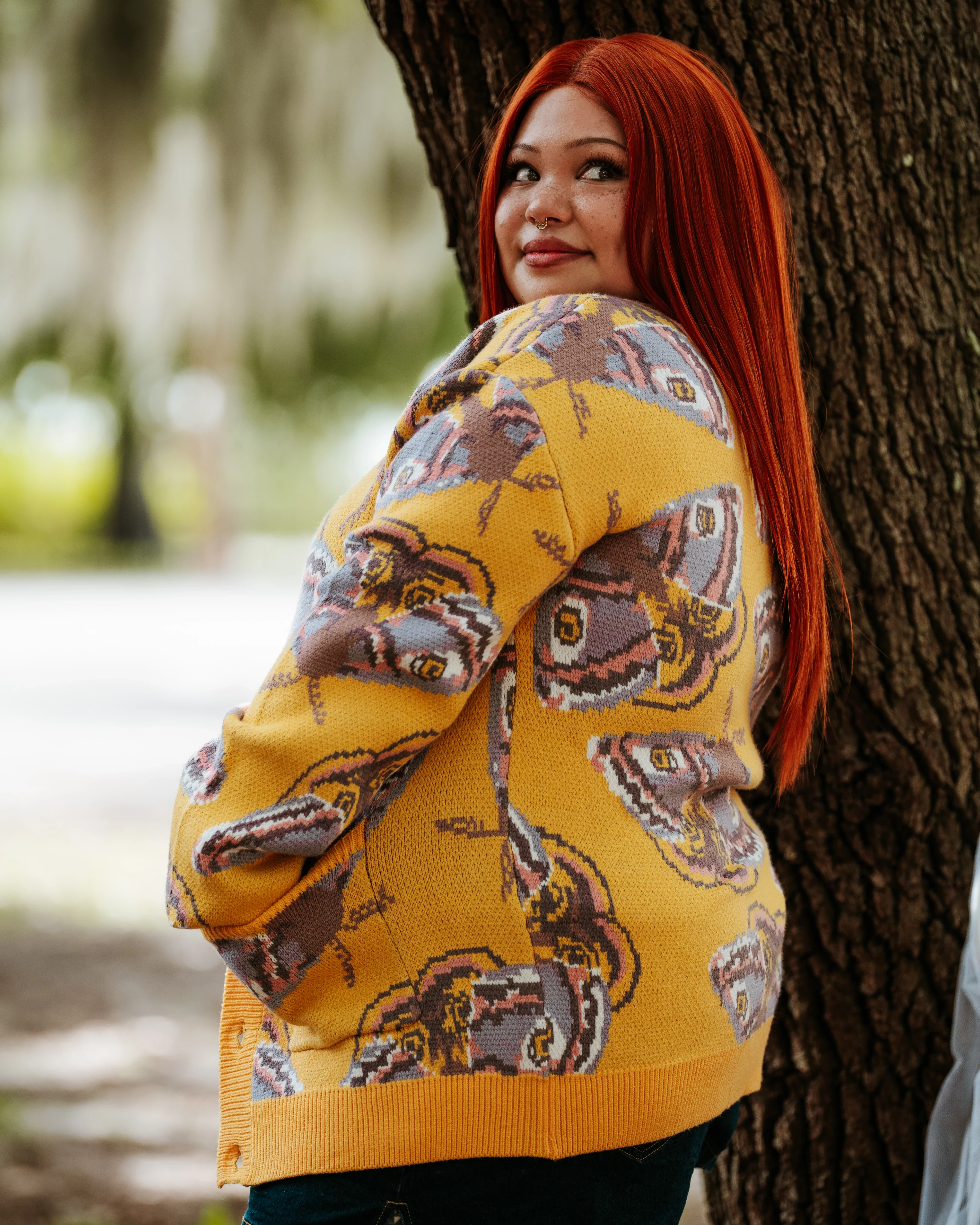 Yellow Emperor Moth Cardigan - Image 7